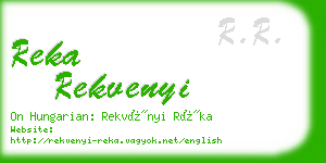 reka rekvenyi business card